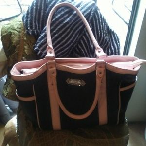 NWOT blk/pink breast cancer awareness Lrg bag